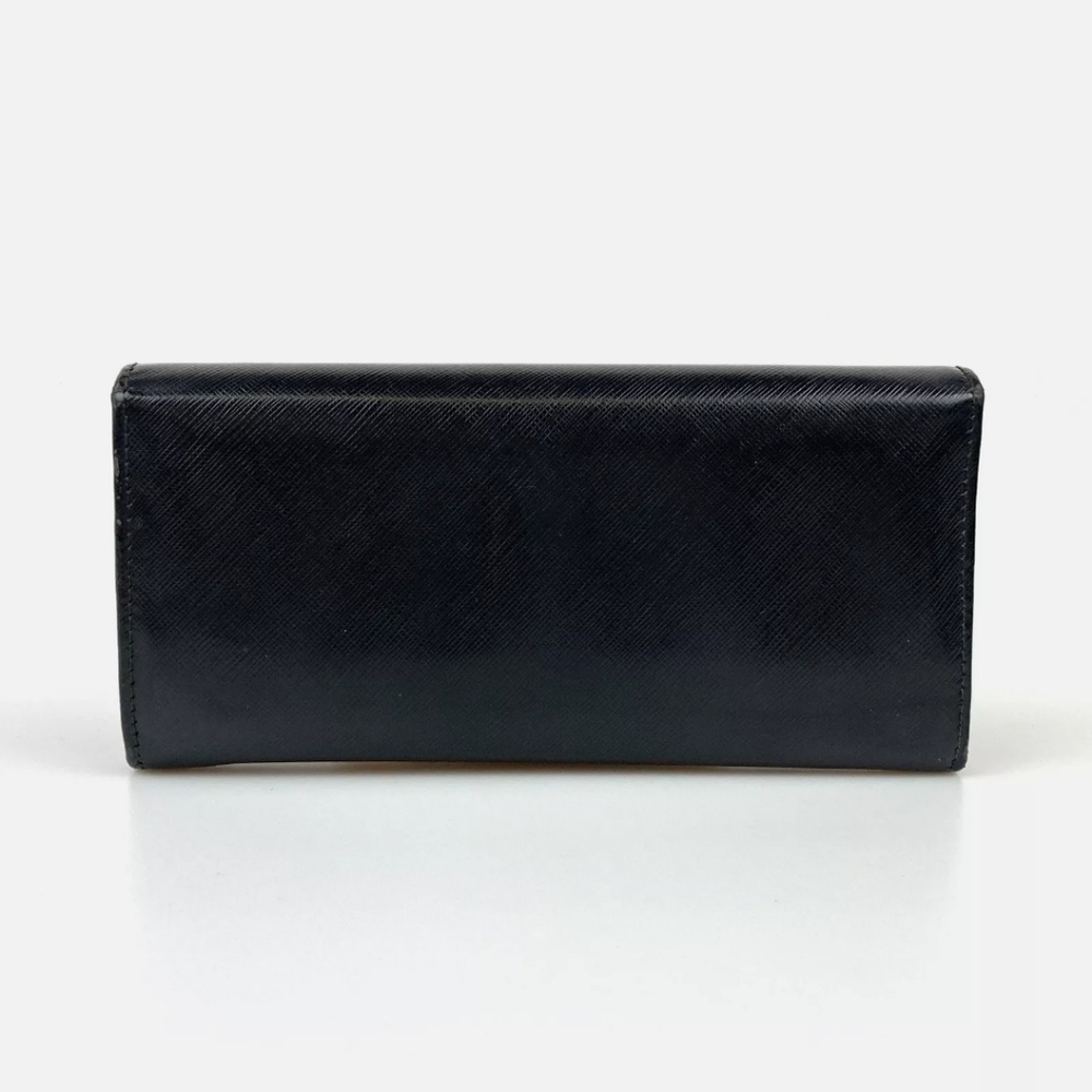🖤 Authenric Salvatore Ferragamo Black Leather Long Wallet IR22A994 EUC 🖤 - Picture 9 of 16